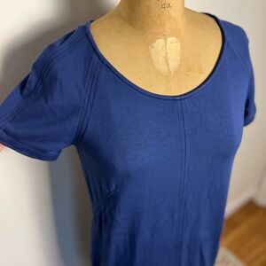 Southern Tide royal blue short sleeve dress with gold zipper size 4